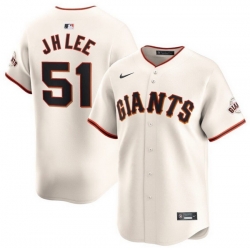 San Francisco Giants Jung Hoo Lee #51 Nike Cream Official MLB Stitched Jersey