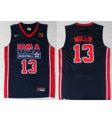1992 Olympics Team USA 13 Chris Mullin Navy Blue Swingman Jersey 1992 Olympics Team USA 13 Chris Mullin Navy Blue Swingman Jersey