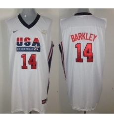 1992 Olympics Team USA 14 Charles Barkley White Swingman Jersey 1992 Olympics Team USA 14 Charles Barkley White Swingman Jersey