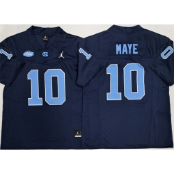 Men North Carolina Tar Heels 10 Drake Maye Navy 2026 F U S E  Limited College Stitched Jersey