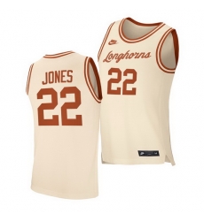Texas Longhorns Kai Jones Cream Retro Texas Longhorns Jersey Texas Longhorns Kai Jones Cream Retro Texas Longhorns Jersey