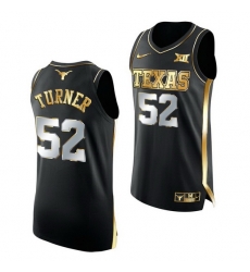 Texas Longhorns Myles Turner 2021 March Madness Golden Authentic Black Jersey Texas Longhorns Myles Turner 2021 March Madness Golden Authentic Black Jersey