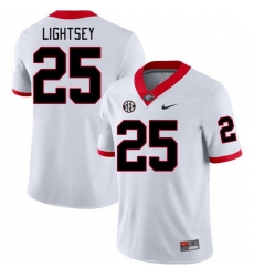 Men #25 E.J. Lightsey Georgia Bulldogs College Football Jerseys Stitched-White Men #25 E.J. Lightsey Georgia Bulldogs College Football Jerseys Stitched-White