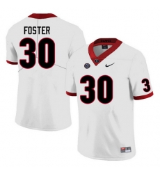 Men #30 Terrell Foster Georgia Bulldogs College Football Jerseys Sale-White Anniversary Men #30 Terrell Foster Georgia Bulldogs College Football Jerseys Sale-White Anniversary