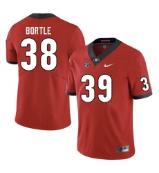 Men #38 Brooks Bortle Georgia Bulldogs College Football Jerseys Sale-Red Men #38 Brooks Bortle Georgia Bulldogs College Football Jerseys Sale-Red