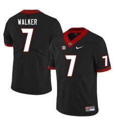 Men #7 Quay Walker Georgia Bulldogs College Football Jerseys Sale-Black