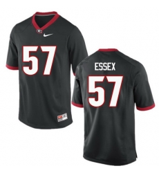 Men Georgia Bulldogs #57 Alex Essex College Football Jerseys-Black Men Georgia Bulldogs #57 Alex Essex College Football Jerseys-Black