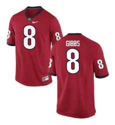 Men Georgia Bulldogs #8 Deangelo Gibbs College Football Jerseys-Red Men Georgia Bulldogs #8 Deangelo Gibbs College Football Jerseys-Red