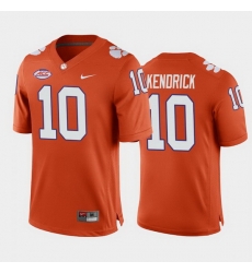 Clemson Tigers Derion Kendrick Orange Home Men'S Jersey
