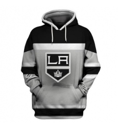 Men LA Los Angeles Kings Gray All Stitched Hooded Sweatshirt Men LA Los Angeles Kings Gray All Stitched Hooded Sweatshirt