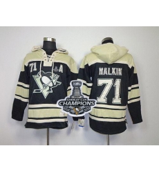 Men Pittsburgh Penguins 71 Evgeni Malkin Black Sawyer Hooded Sweatshirt 2017 Stanley Cup Finals Champions Stitched NHL Jersey Men Pittsburgh Penguins 71 Evgeni Malkin Black Sawyer Hooded Sweatshirt 2017 Stanley Cup Finals Champions Stitched NHL Jersey