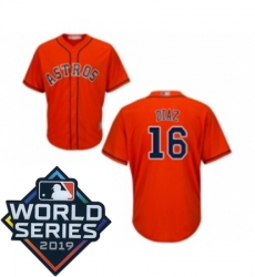 Mens Houston Astros 16 Aledmys Diaz Replica Orange Alternate Cool Base Baseball jersey Mens Houston Astros 16 Aledmys Diaz Replica Orange Alternate Cool Base Baseball jersey
