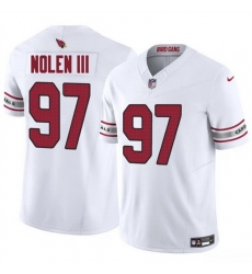 Men Arizona Cardinals 97 Walter Nolen III White 2025 Draft F U S E Vapor Untouchable Limited Stitched Jersey Men Arizona Cardinals 97 Walter Nolen III White 2025 Draft F U S E Vapor Untouchable Limited Stitched Jersey