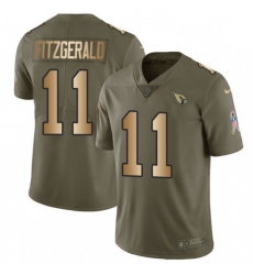 Men Nike Arizona Cardinals 11 Larry Fitzgerald Limited OliveGold 2017 Salute to Service NFL Jersey Men Nike Arizona Cardinals 11 Larry Fitzgerald Limited OliveGold 2017 Salute to Service NFL Jersey