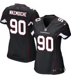 Nike Cardinals #90 Robert Nkemdiche Black Alternate Womens Stitched NFL Elite Jersey Nike Cardinals #90 Robert Nkemdiche Black Alternate Womens Stitched NFL Elite Jersey