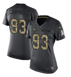 Nike Cardinals #93 Calais Campbell Black Womens Stitched NFL Limited 2016 Salute to Service Jersey Nike Cardinals #93 Calais Campbell Black Womens Stitched NFL Limited 2016 Salute to Service Jersey