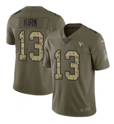 Nike Cardinals #13 Christian Kirk Olive Camo Youth Stitched NFL Limited 2017 Salute to Service Jersey Nike Cardinals #13 Christian Kirk Olive Camo Youth Stitched NFL Limited 2017 Salute to Service Jersey