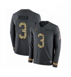 Youth Nike Arizona Cardinals 3 Josh Rosen Limited Black Salute to Service Therma Long Sleeve NFL Jersey Youth Nike Arizona Cardinals 3 Josh Rosen Limited Black Salute to Service Therma Long Sleeve NFL Jersey