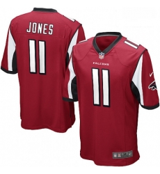 Men Nike Atlanta Falcons 11 Julio Jones Game Red Team Color NFL Jersey Men Nike Atlanta Falcons 11 Julio Jones Game Red Team Color NFL Jersey