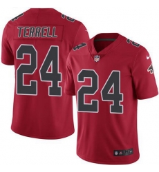 Nike Falcons 24 A J Terrell Red Men Stitched NFL Limited Rush Jersey Nike Falcons 24 A J Terrell Red Men Stitched NFL Limited Rush Jersey