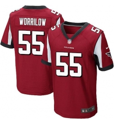 Nike Falcons #55 Paul Worrilow Red Team Color Mens Stitched NFL Elite Jersey Nike Falcons #55 Paul Worrilow Red Team Color Mens Stitched NFL Elite Jersey