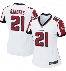 Womens Nike Atlanta Falcons 21 Deion Sanders Game White NFL Jersey Womens Nike Atlanta Falcons 21 Deion Sanders Game White NFL Jersey