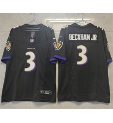 Men Baltimore Ravens 3 Odell Beckham Jr Black 2023 F U S E Vapor Untouchable Stitched Football Jersey Men Baltimore Ravens 3 Odell Beckham Jr Black 2023 F U S E Vapor Untouchable Stitched Football Jersey