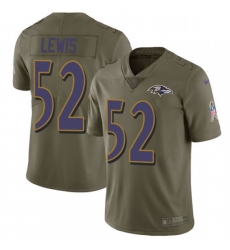 Mens Nike Baltimore Ravens 52 Ray Lewis Limited Olive 2017 Salute to Service NFL Jersey Mens Nike Baltimore Ravens 52 Ray Lewis Limited Olive 2017 Salute to Service NFL Jersey