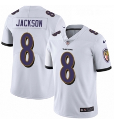 Mens Nike Baltimore Ravens 8 Lamar Jackson White Vapor Untouchable Limited Player NFL Jersey Mens Nike Baltimore Ravens 8 Lamar Jackson White Vapor Untouchable Limited Player NFL Jersey
