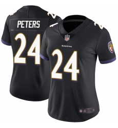 Women Ravens 24 Marcus Peters Black Alternate Stitched Football Vapor Untouchable Limited Jersey Women Ravens 24 Marcus Peters Black Alternate Stitched Football Vapor Untouchable Limited Jersey