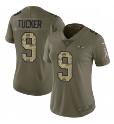 Womens Nike Baltimore Ravens 9 Justin Tucker Limited OliveCamo Salute to Service NFL Jersey Womens Nike Baltimore Ravens 9 Justin Tucker Limited OliveCamo Salute to Service NFL Jersey