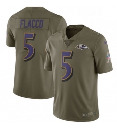 Youth Nike Baltimore Ravens 5 Joe Flacco Limited Olive 2017 Salute to Service NFL Jersey Youth Nike Baltimore Ravens 5 Joe Flacco Limited Olive 2017 Salute to Service NFL Jersey