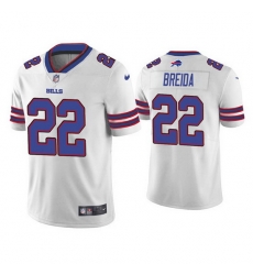 Men Buffalo Bills 22 Matt Breida White Vapor Untouchable Limited Stitched Jersey Men Buffalo Bills 22 Matt Breida White Vapor Untouchable Limited Stitched Jersey