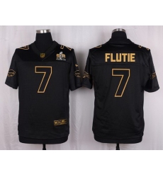 Nike Bills #7 Doug Flutie Black Mens Stitched NFL Elite Pro Line Gold Collection Jersey Nike Bills #7 Doug Flutie Black Mens Stitched NFL Elite Pro Line Gold Collection Jersey