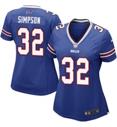Nike Bills #32 O J Simpson Royal Blue Team Color Womens Stitched NFL Elite Jersey Nike Bills #32 O J Simpson Royal Blue Team Color Womens Stitched NFL Elite Jersey