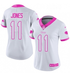 Womens Nike Buffalo Bills 11 Zay Jones Limited WhitePink Rush Fashion NFL Jersey Womens Nike Buffalo Bills 11 Zay Jones Limited WhitePink Rush Fashion NFL Jersey