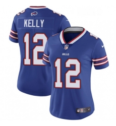 Womens Nike Buffalo Bills 12 Jim Kelly Royal Blue Team Color Vapor Untouchable Limited Player NFL Jersey Womens Nike Buffalo Bills 12 Jim Kelly Royal Blue Team Color Vapor Untouchable Limited Player NFL Jersey