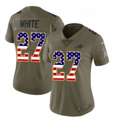 Womens Nike Buffalo Bills 27 TreDavious White Limited OliveUSA Flag 2017 Salute to Service NFL Jersey Womens Nike Buffalo Bills 27 TreDavious White Limited OliveUSA Flag 2017 Salute to Service NFL Jersey