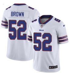 Youth Nike Bills #52 Preston Brown White Stitched NFL Vapor Untouchable Limited Jersey Youth Nike Bills #52 Preston Brown White Stitched NFL Vapor Untouchable Limited Jersey