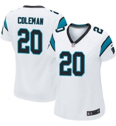 Nike Panthers #20 Kurt Coleman White Womens Stitched NFL Elite Jersey Nike Panthers #20 Kurt Coleman White Womens Stitched NFL Elite Jersey
