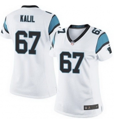 Nike Panthers #67 Ryan Kalil White Womens Stitched NFL Elite Jersey Nike Panthers #67 Ryan Kalil White Womens Stitched NFL Elite Jersey