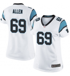 Nike Panthers #69 Jared Allen White Team Color Women Stitched NFL Jersey Nike Panthers #69 Jared Allen White Team Color Women Stitched NFL Jersey