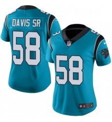 Womens Nike Carolina Panthers 58 Thomas Davis Blue Alternate Vapor Untouchable Limited Player NFL Jersey Womens Nike Carolina Panthers 58 Thomas Davis Blue Alternate Vapor Untouchable Limited Player NFL Jersey