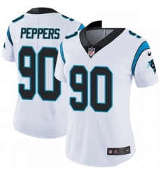 Womens Nike Carolina Panthers 90 Julius Peppers White Vapor Untouchable Limited Player NFL Jersey Womens Nike Carolina Panthers 90 Julius Peppers White Vapor Untouchable Limited Player NFL Jersey