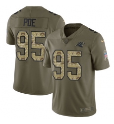 Nike Panthers #95 Dontari Poe Olive Camo Youth Stitched NFL Limited 2017 Salute to Service Jersey Nike Panthers #95 Dontari Poe Olive Camo Youth Stitched NFL Limited 2017 Salute to Service Jersey
