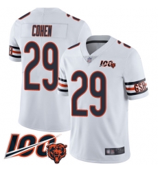 Men Chicago Bears 29 Tarik Cohen White Vapor Untouchable Limited Player 100th Season Football Jersey Men Chicago Bears 29 Tarik Cohen White Vapor Untouchable Limited Player 100th Season Football Jersey