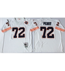Men Chicago Bears 72 William Perry White M&N Throwback Jersey Men Chicago Bears 72 William Perry White M&N Throwback Jersey