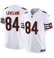 Men Chicago Bears 84 Colston Loveland White 2025 Draft F U S E  Vapor Untouchable Limited Stitched Football Jersey
