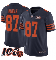 Men Chicago Bears 87 Tom Waddle Limited Navy Blue Rush Vapor Untouchable 100th Season Football Jersey Men Chicago Bears 87 Tom Waddle Limited Navy Blue Rush Vapor Untouchable 100th Season Football Jersey