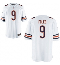 Men Chicago Bears Nick Foles 9 White Limited Jersey Men Chicago Bears Nick Foles 9 White Limited Jersey
